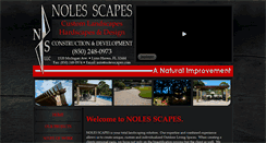 Desktop Screenshot of nolesscapes.com