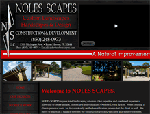 Tablet Screenshot of nolesscapes.com